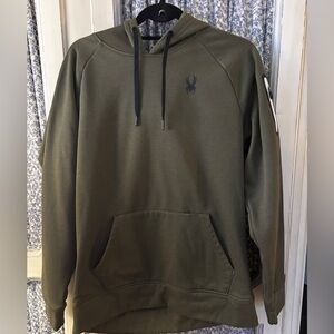 Spyder Men's Forest Green Hoodie